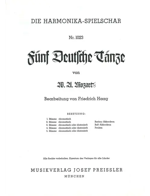 Fünf deutsche Tänze
